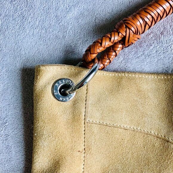 Ralph Lauren Suede Hobo Handbag - Picture 2 of 16